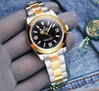 EXPLORER 41MM GOLD STEEL BLACK DIAL