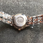 DEVILLE PRESTIGE 27MM QUARTZ ROSE GOLD STEEL DIAMOND NUMERALS
