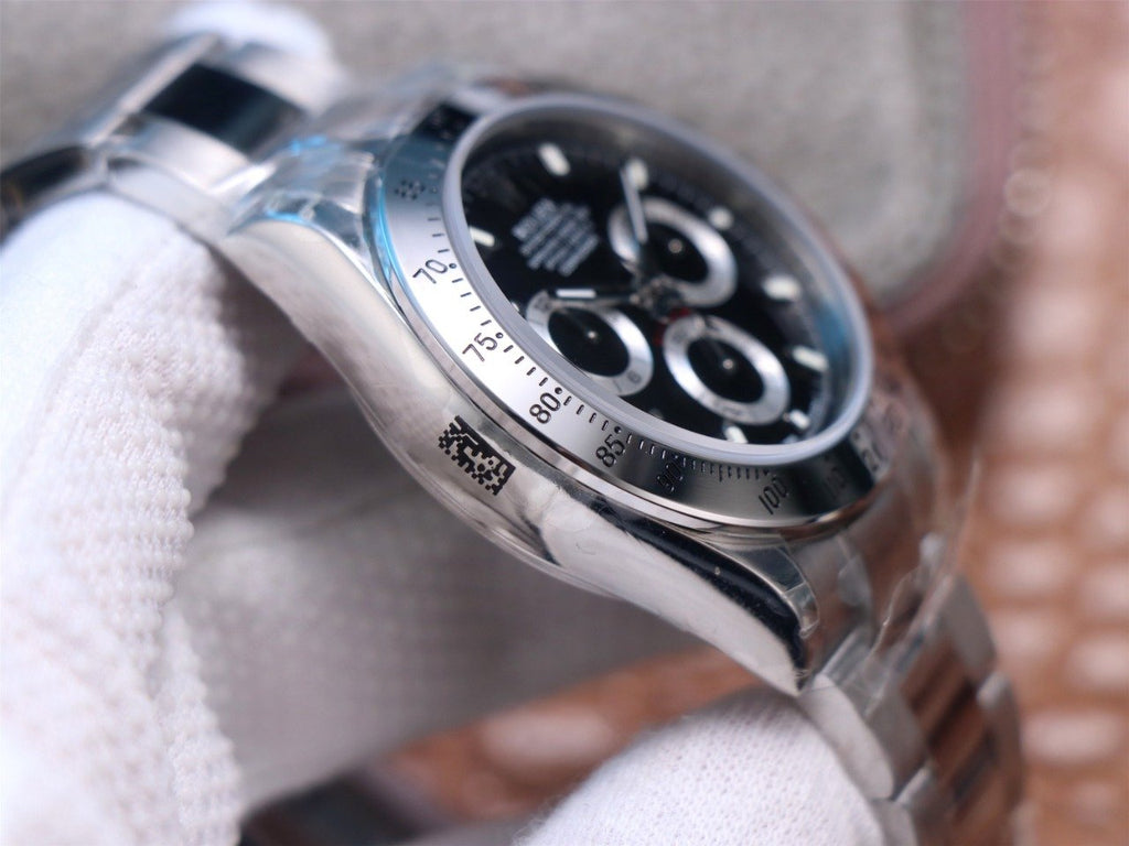 DAYTONA 40MM STEEL CASE BLACK DIAL